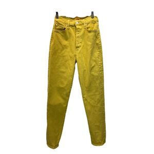 MOTHER‎ "today's Jean" Women's Size 27 Straight Jeans Yellow USA